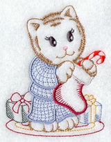 Kitty with Stocking and Gifts (Vintage)