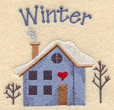 Winter Saltbox House