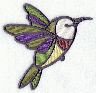 Stained Glass Hummingbird