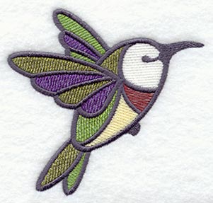Stained Glass Hummingbird