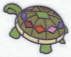 Stained Glass Turtle