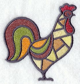 Stained Glass Rooster