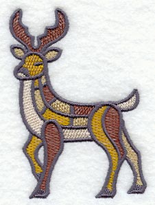 Stained Glass Deer