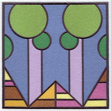 Arts and Crafts Stained Glass Square