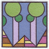 Arts and Crafts Stained Glass Square