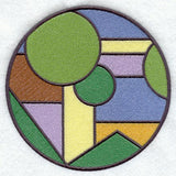Arts and Crafts Stained Glass Circle