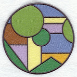 Arts and Crafts Stained Glass Circle