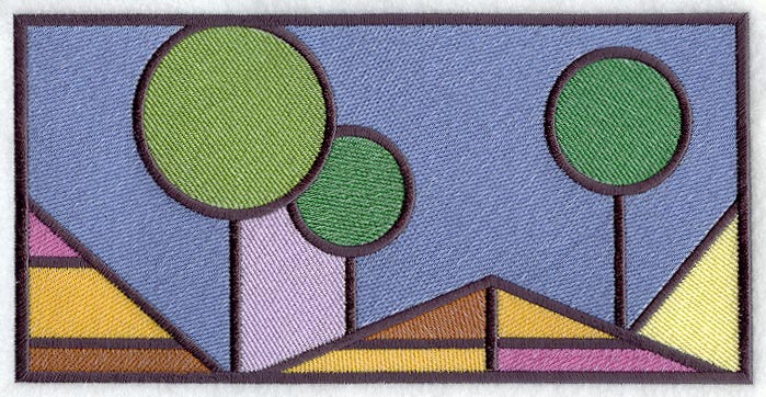 Arts and Crafts Stained Glass Border