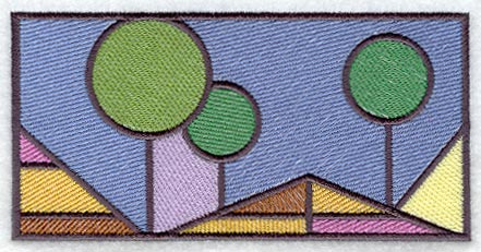 Arts and Crafts Stained Glass Border