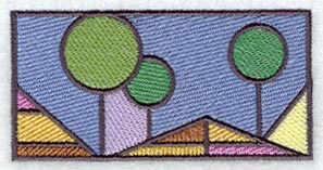 Arts and Crafts Stained Glass Border