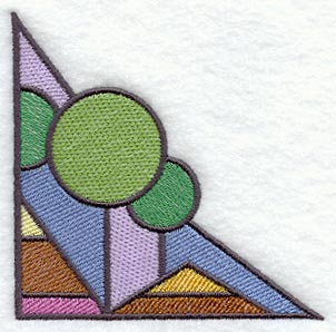 Arts and Crafts Stained Glass Corner