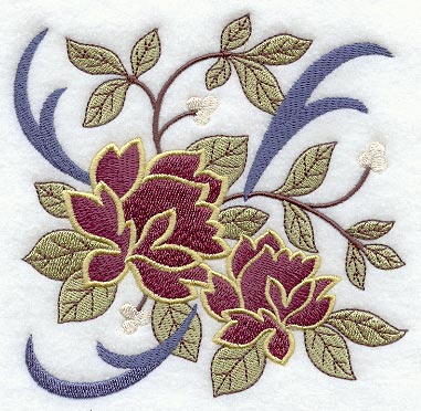 Arts and Crafts Flowers Square