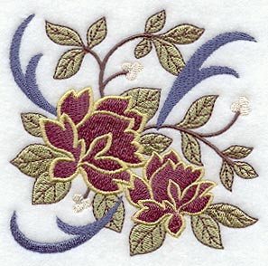 Arts and Crafts Flowers Square