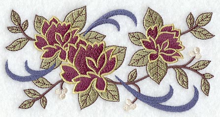 Arts and Crafts Flowers Border