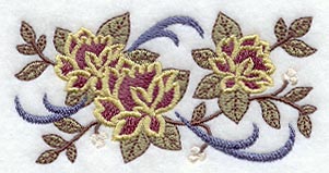Arts and Crafts Flowers Border