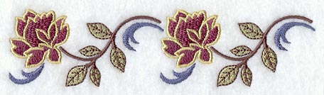 Arts and Crafts Flowers Border