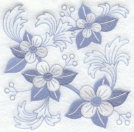 Out-of-the-Blue Flower Square