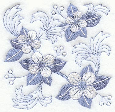 Out-of-the-Blue Flower Square