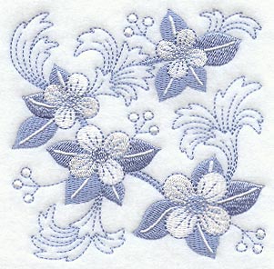 Out-of-the-Blue Flower Square