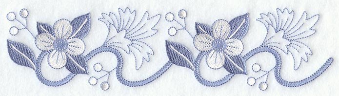Out-of-the-Blue Flower Border