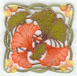 Ginkgo Leaf Square