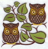 Retro Owl Square