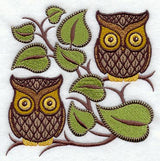 Retro Owl Square