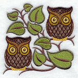 Retro Owl Square