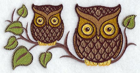 Retro Owl & Owlet
