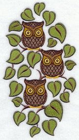 Retro Owl Trio