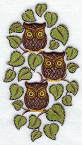 Retro Owl Trio