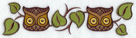 Retro Owl Border