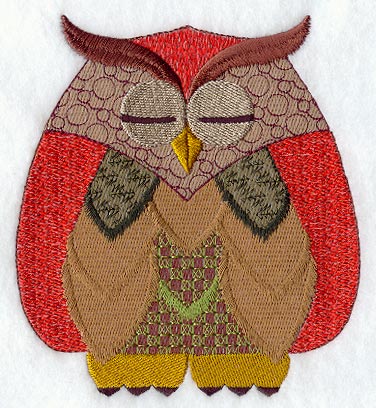 Retro Patchwork Owl