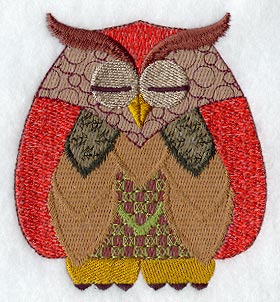 Retro Patchwork Owl