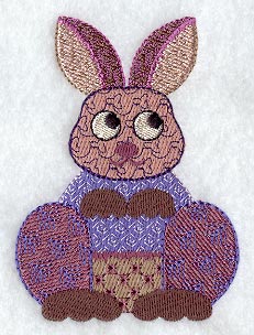 Retro Patchwork Bunny