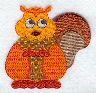 Retro Patchwork Squirrel