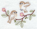Vintage-Stitch Sparrow Duo