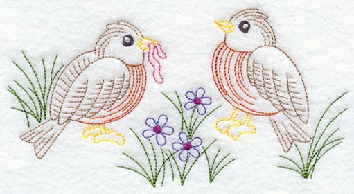 Vintage-Stitch Robin Duo