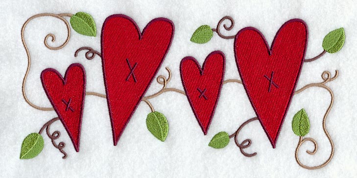 Country Heart Rectangle