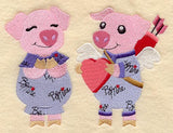 Pigs in Valentine Pajamas