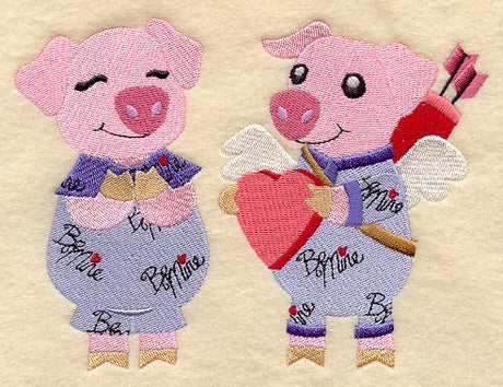 Pigs in Valentine Pajamas