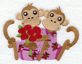 Monkeys in Valentine Pajamas