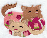 Kittens in Valentine Pajamas