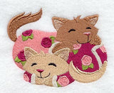 Kittens in Valentine Pajamas