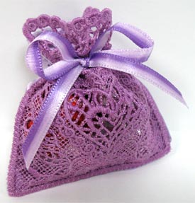 Heart and Vines Goodie Bag (Lace)