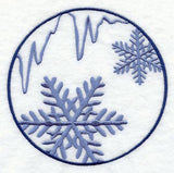 Winter Snowflake Circle