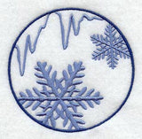 Winter Snowflake Circle