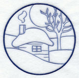 Winter Cottage Circle
