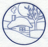 Winter Cottage Circle
