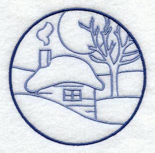 Winter Cottage Circle